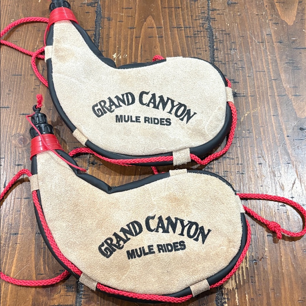 Grand Canyon Mule Rides Canteens with Red Rope
